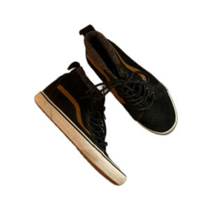 Vans Sk8-Hi MTE Shoe High Top Sneakers Black Brown Suede Lace-up 8.5